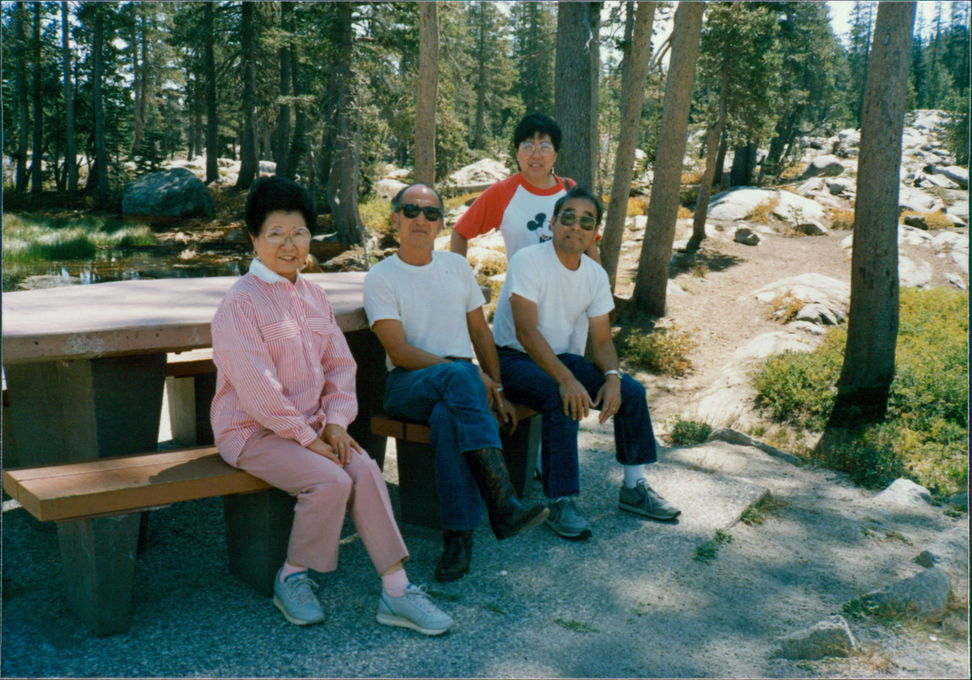 Carl on camping trip