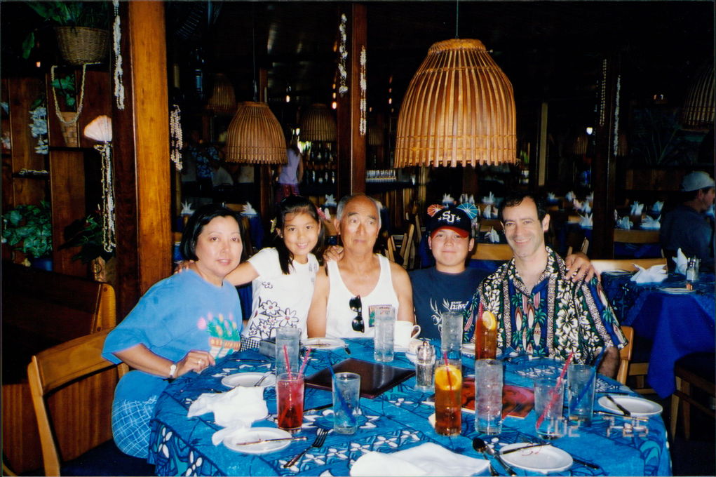 Carl at Mama's Fish House in Maui for lunch