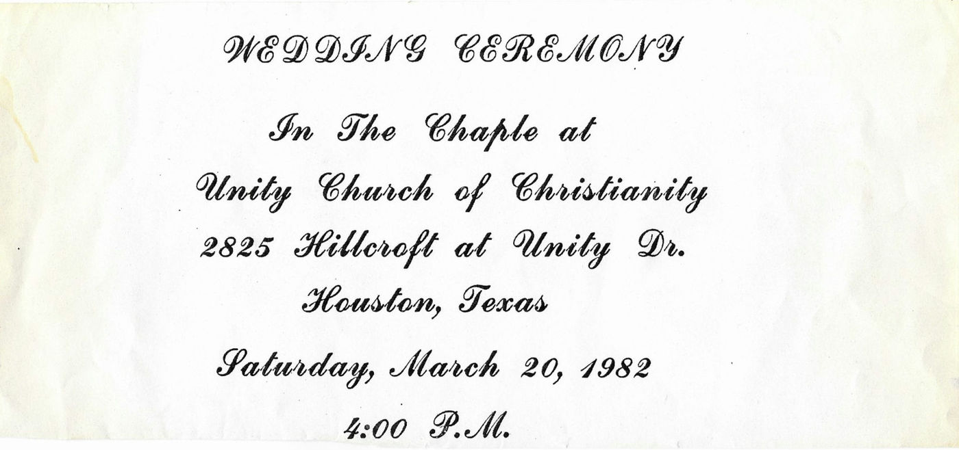 Wedding announcement