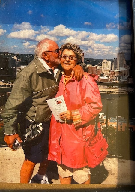 Dolly and Aj in Pittsburgh visiting their granddaughter at college