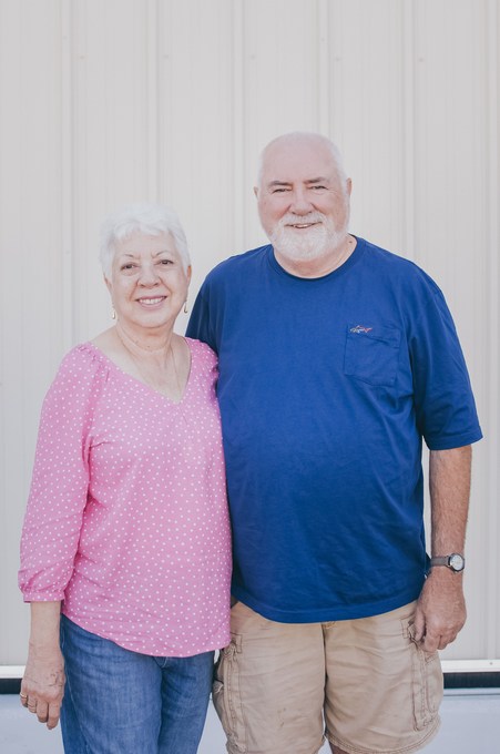 Dalia and her brother George for his surprise 70th