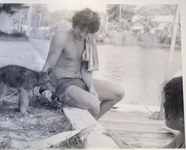 Angelo and wolf puppy 