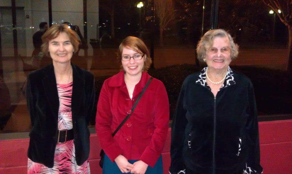 The Burkes at Natalie's Master's graduation