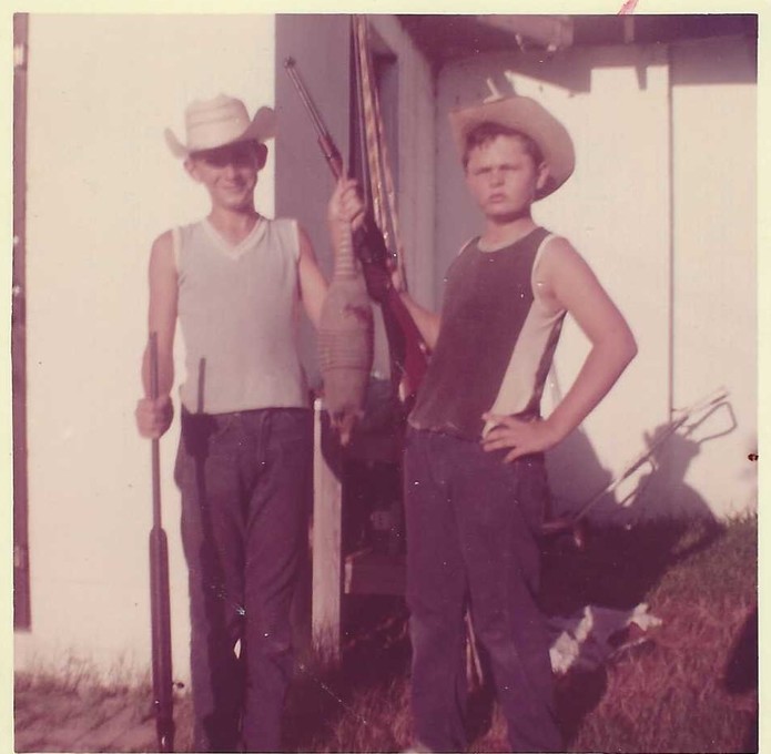 Two big game hunters