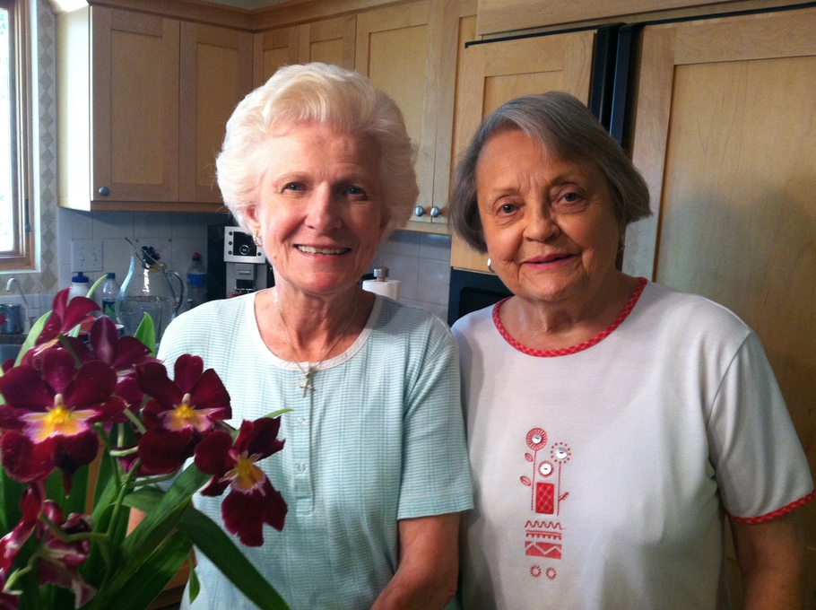 Hazel with Jeanne Gilbert