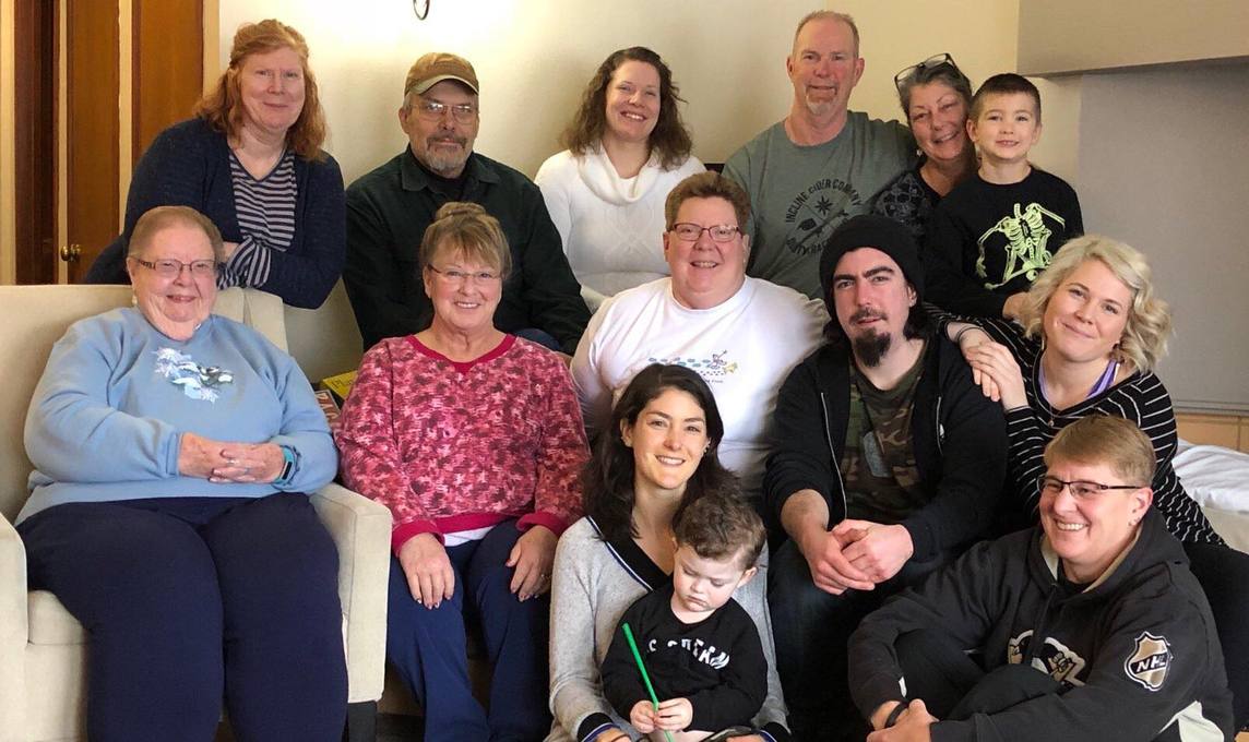 Pat with Three Generations of Family