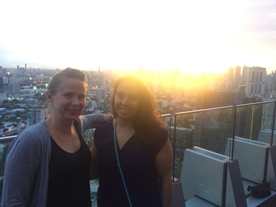Sunsets in Bangkok - so grateful we had them.