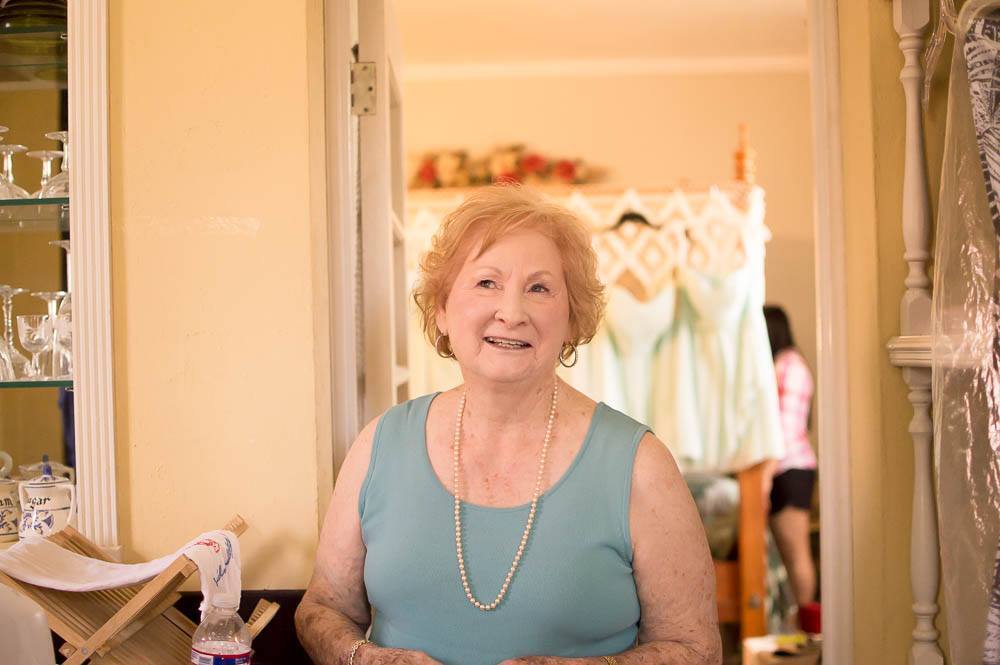 Margie at Emma's wedding