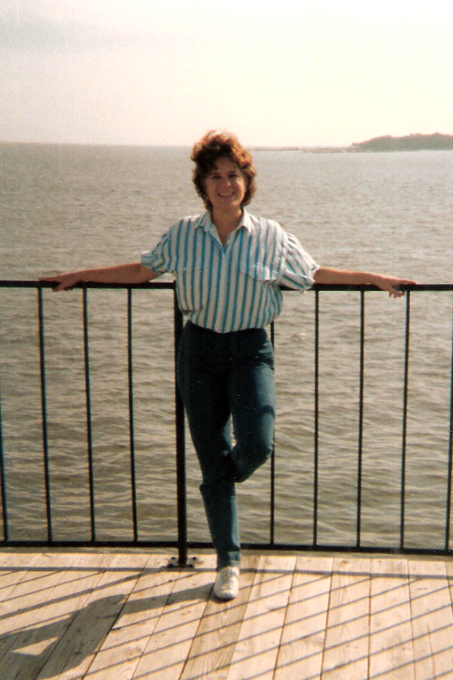 Mary at Cedar Key around 1986