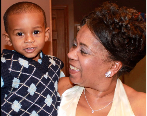Trenese Brown with Grandson