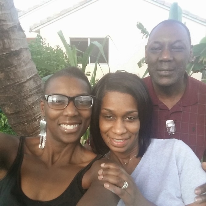Dad & his daughters in BVI
