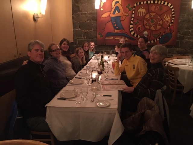 Ann and family in Quebec City