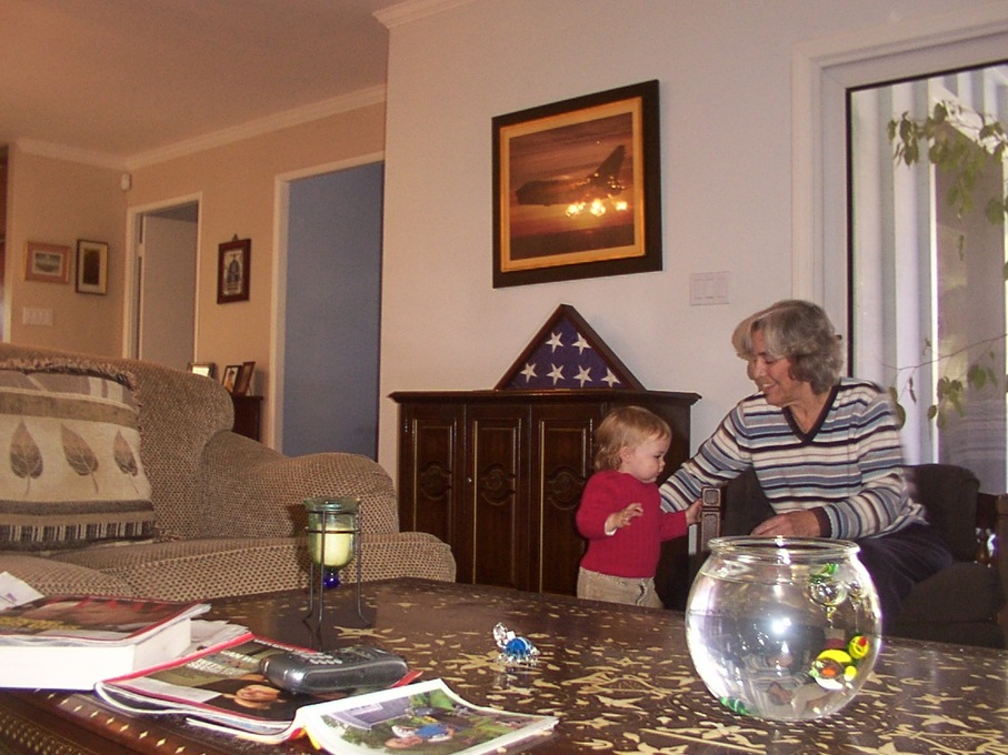 Mom and Dan babysitting Sophia