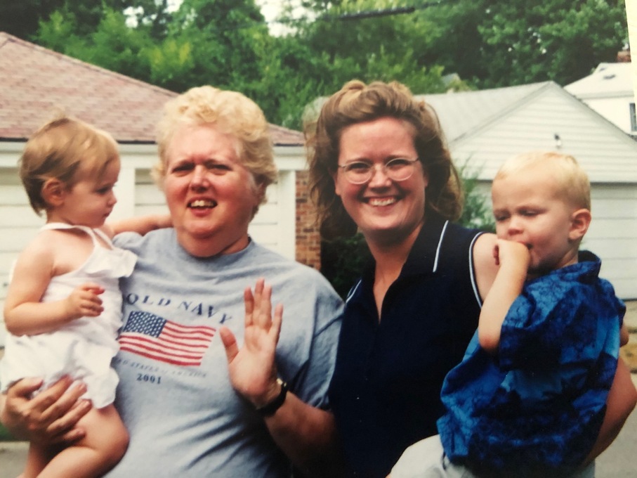 Charlotte, Lynn, Natalia and Alan, 2002