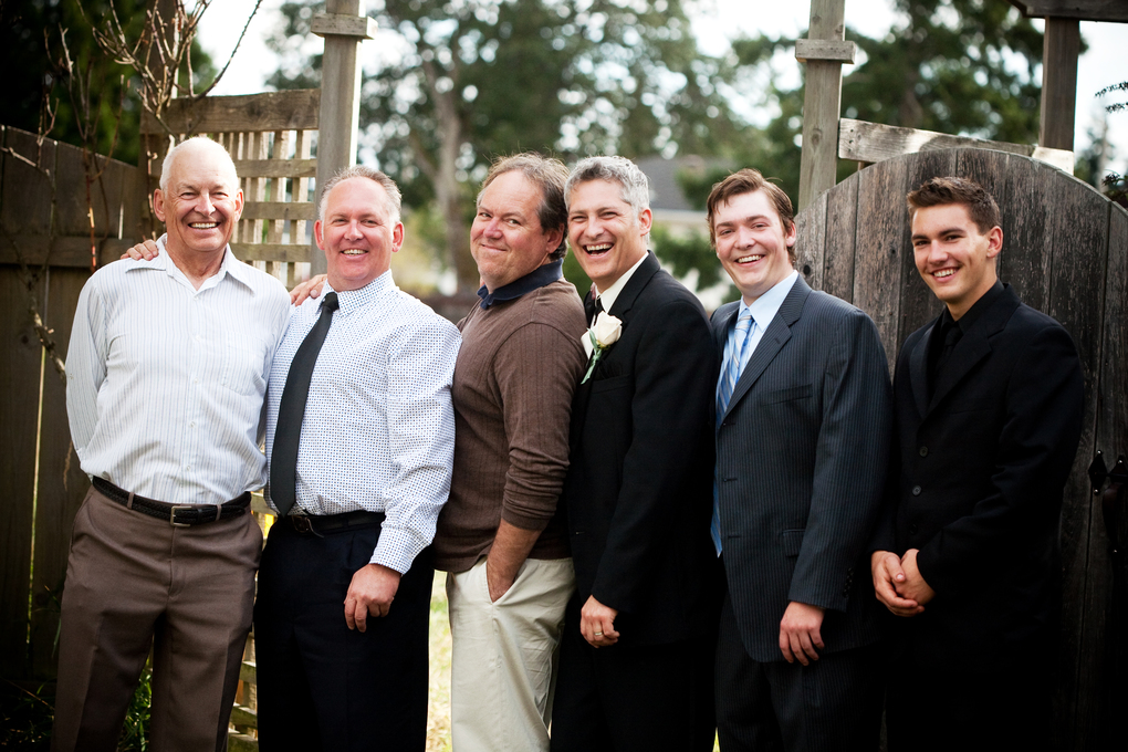 With sons and grandsons