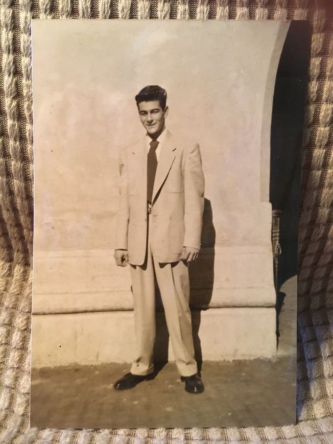 Peter at Presidio Jr. High graduation. (15 years old) San Francisco. 1950. 
