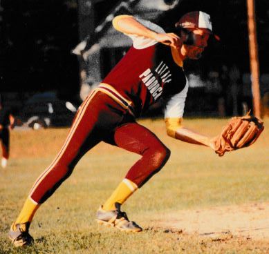 Don Playing Baseball
