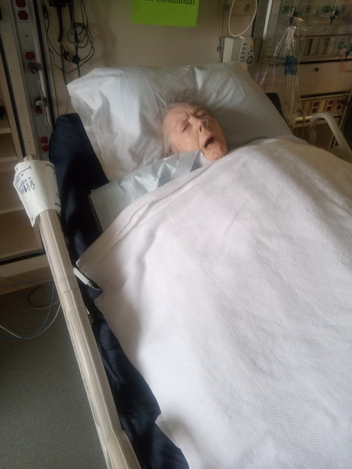 Mom in hospital