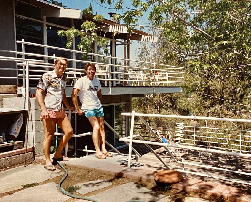 Jeff's Beachwood Canyon home was a favorite place for us to meet, late '70's
