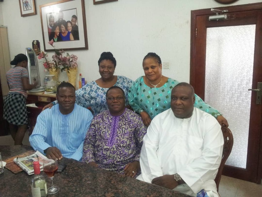 Pastor Timothy with his Siblings in Nigeria