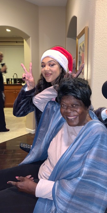 Dillyn and her Nonnie at Christmas 2019.