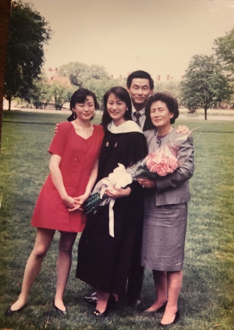 Mom with Mary, Anna and John