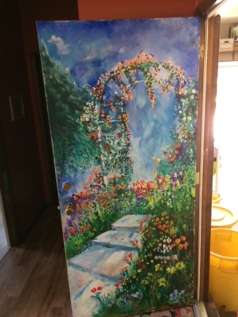 The door Aj painted 