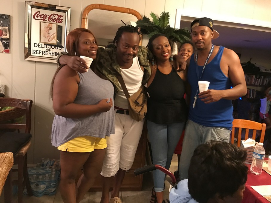 My children hanging out at home.