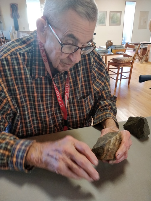 Examining a specimen