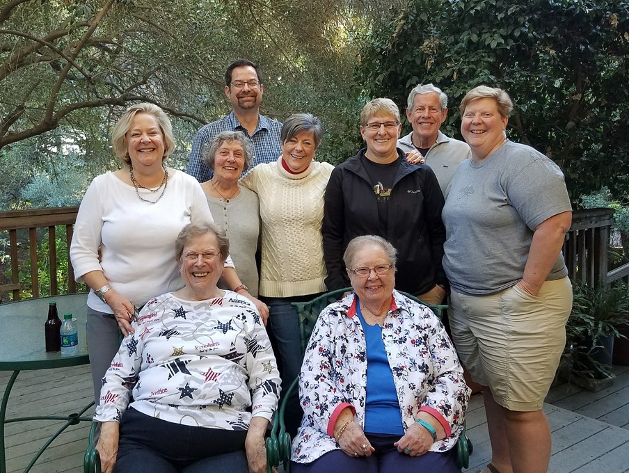 Pat with Her Family in California