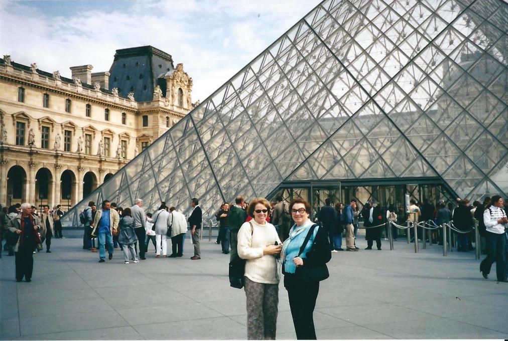 Outside the Louvre