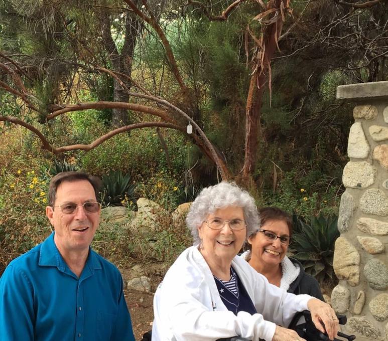 Claremont Botanical Gardens - Mom, Dale and Rose