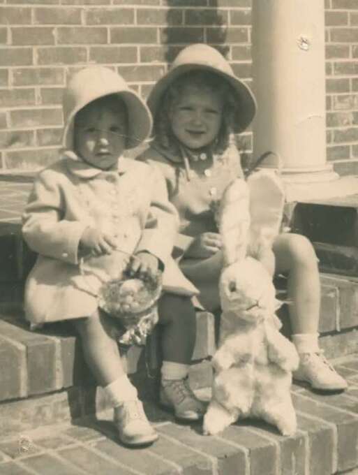 Carol and Charlotte Wootten, Easter