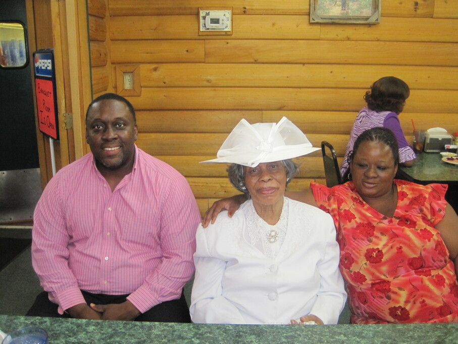Reggie with his Mother and Yolanda