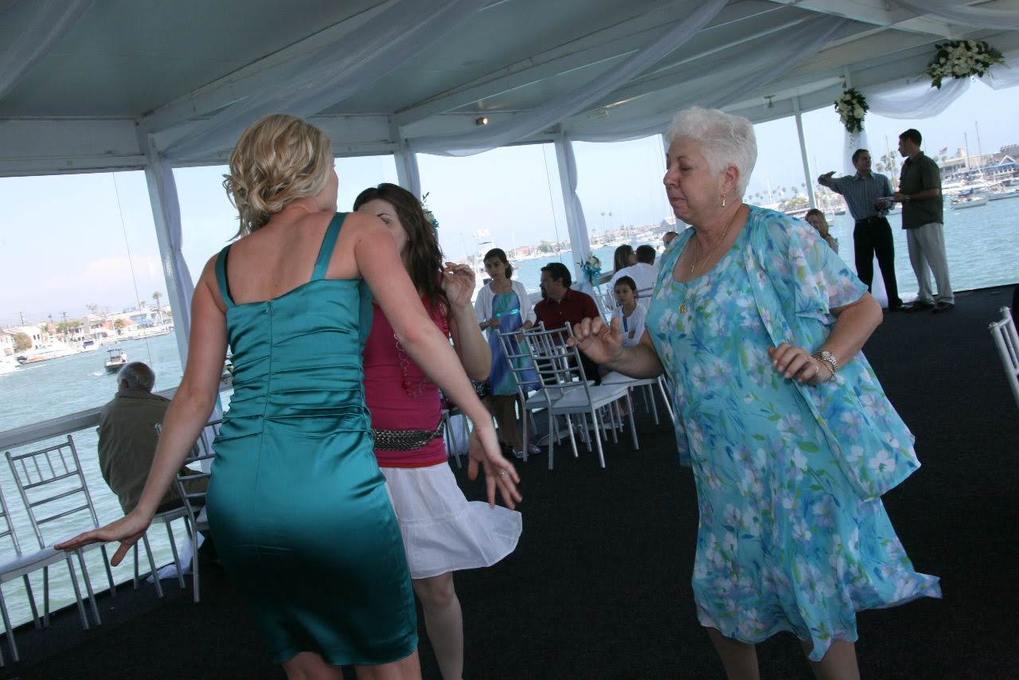 Dalia dancing at her niece Ashley's wedding
