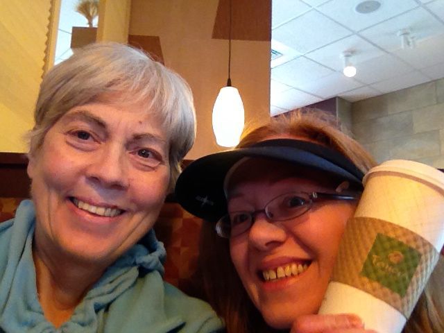 Ann and Noreen at Panera
