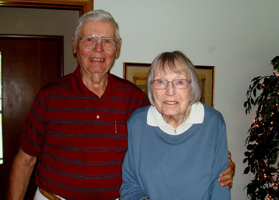 Dad and Aunt Gunda Larson