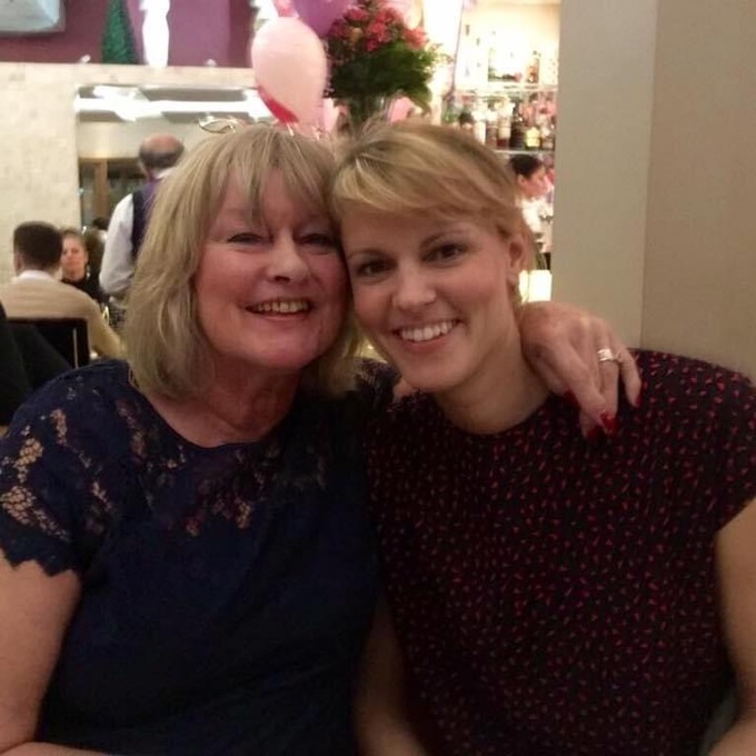 Mig and Natalie on Mig's 70th birthday 