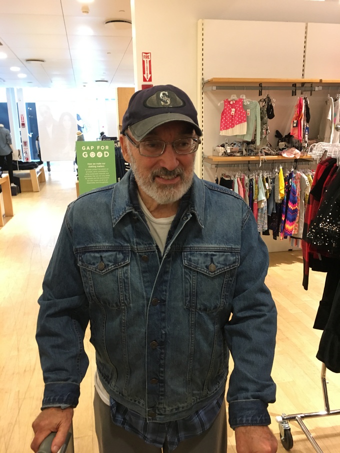 charlie shopping for winter coats and pants 