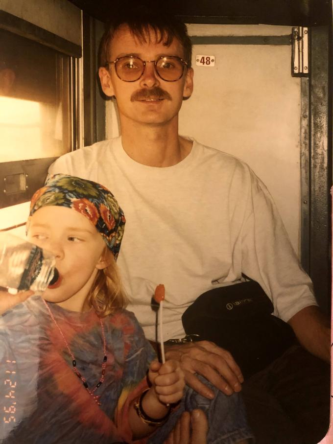 Mike and his daughter on an adventure
