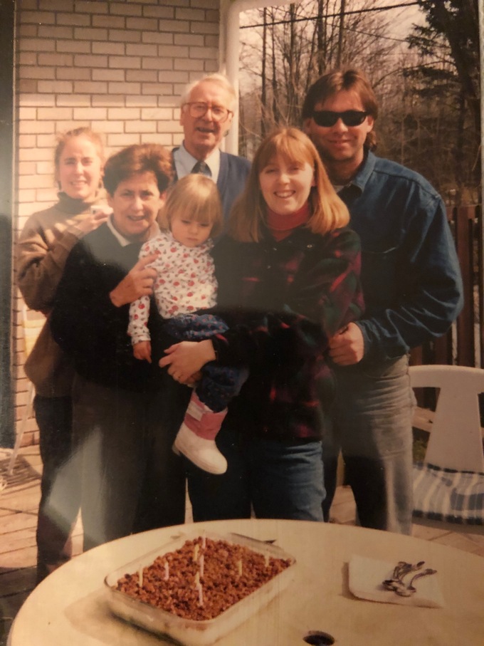 Birthday Party: Isabel, Mother, Cassie, Rolley, Marianne and Dan