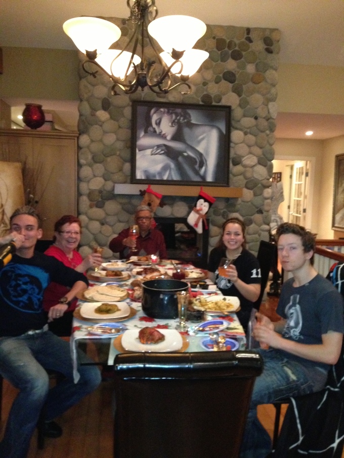 Dinner at Rena and Christopher