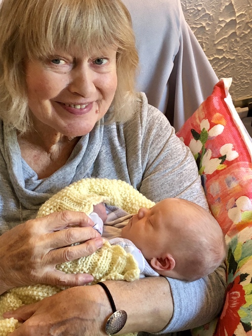 proud Granny in 2018 with baby Ivy in Italy on Lake Maggiore