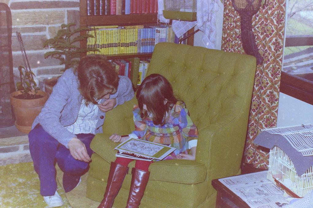 Nancy at Chuck’s birthday party. 