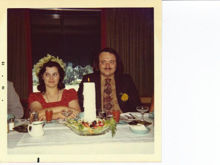 Marta and Eric's Wedding day, 8/5/72