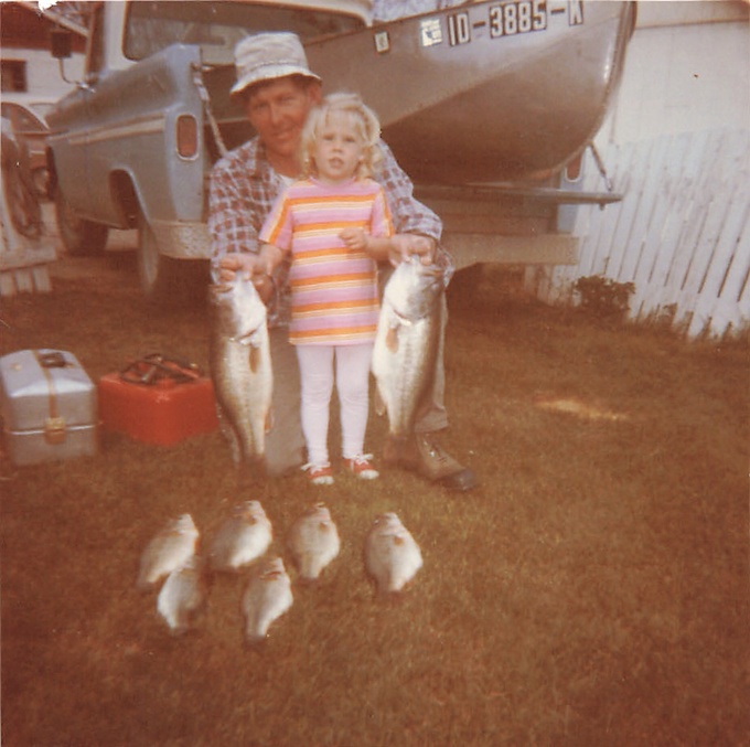 Howard and oldest daughter Rachel, 1970