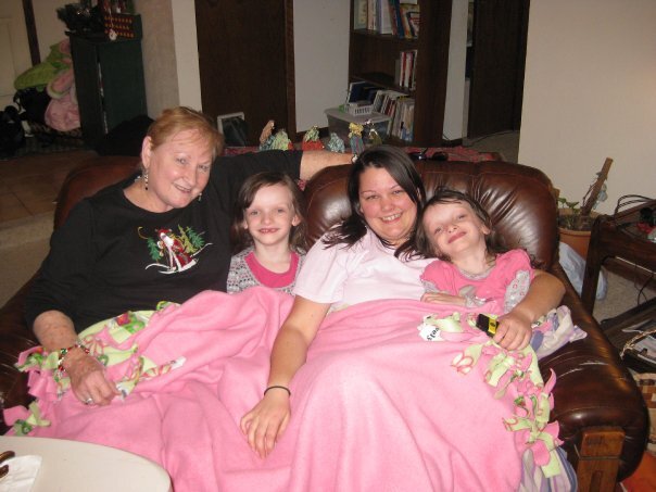 Mema, Aly, Emma, and Lexi in Colorado