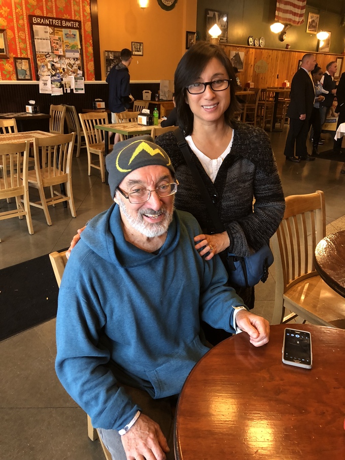 Charlie and Jessie at Potbelly Restaurant Braintree, MA
