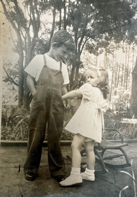Charles as a little boy and his sister