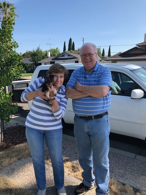 First "Hello" to Fur Grand-baby Harper